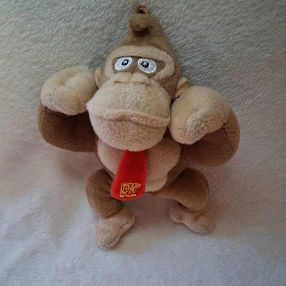 Nintendo Brown And Red 8" Donkey Kong Stuffed Animal No Tags